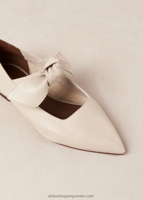 fossil - bele usnjene balerinke ženske Alohas 0D4R8289