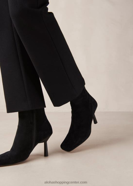 frappe - črni škornji iz semiša ženske Alohas 0D4R8574