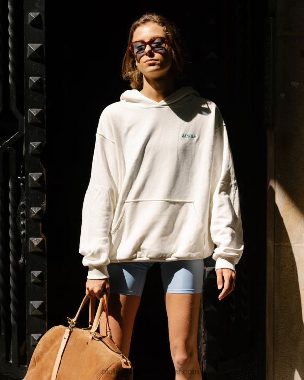 gabriela - bel pulover s kapuco ženske Alohas 0D4R8682