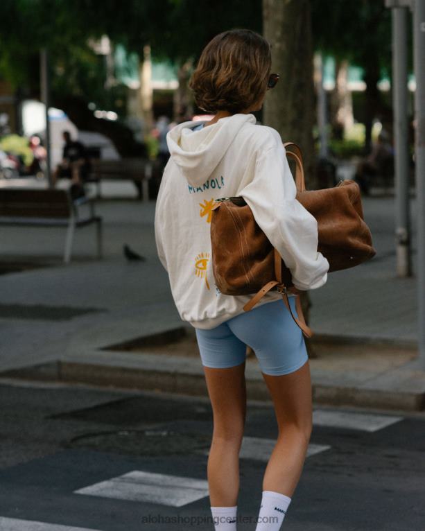 gabriela - bel pulover s kapuco ženske Alohas 0D4R8682