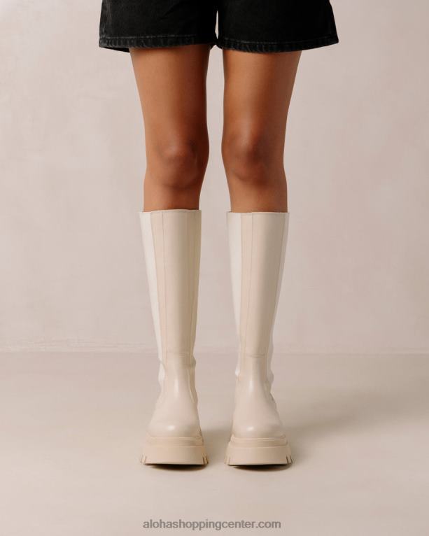 go getter - beli usnjeni škornji do kolen ženske Alohas 0D4R8394