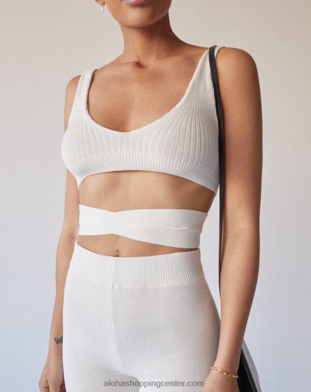 gol - bel pleten top ženske Alohas 0D4R8730