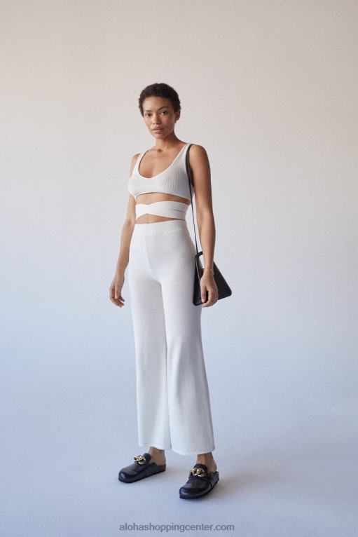 gol - bel pleten top ženske Alohas 0D4R8730