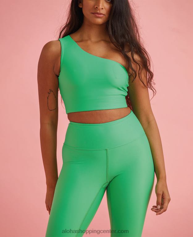 gola rama - vrh iz zelenega ekonila ženske Alohas 0D4R8769