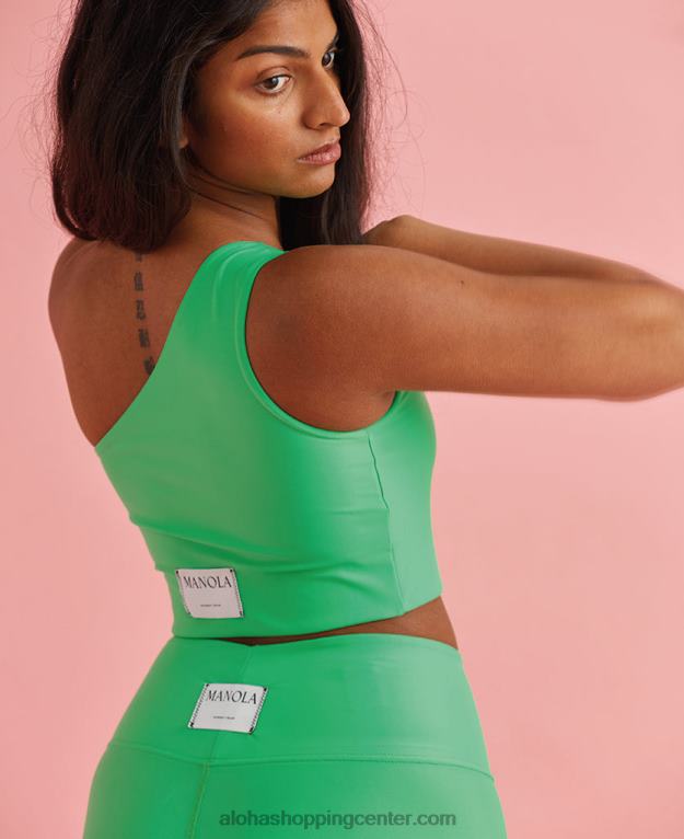 gola rama - vrh iz zelenega ekonila ženske Alohas 0D4R8769