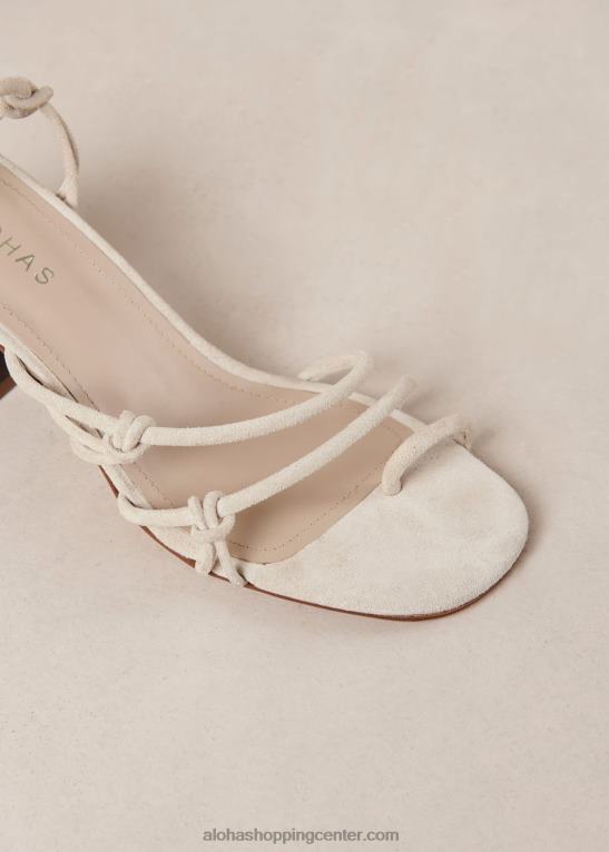 goldie - beli usnjeni sandali ženske Alohas 0D4R8239