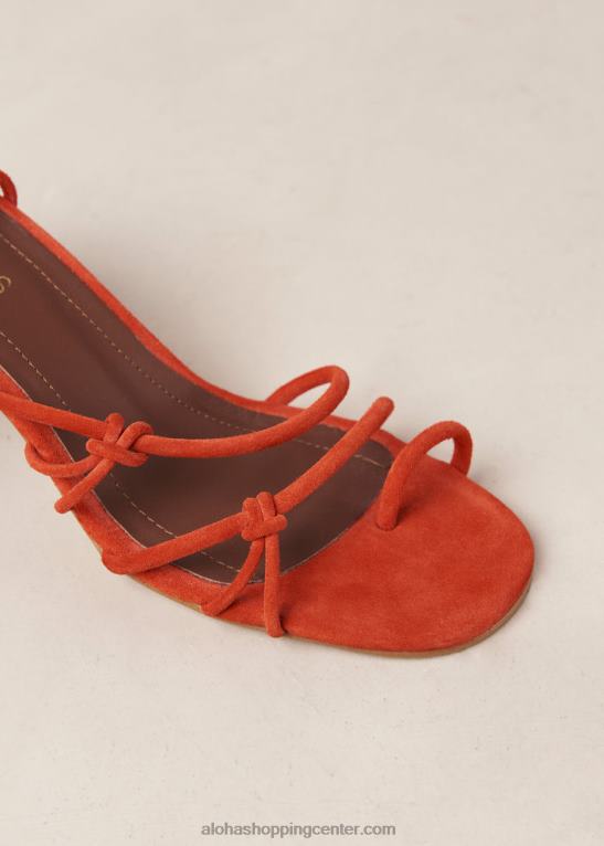 goldie - oranžni sandali iz semiša ženske Alohas 0D4R8245