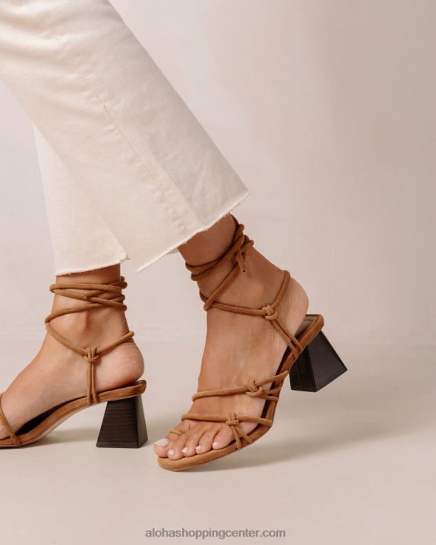 goldie - rjavi usnjeni sandali ženske Alohas 0D4R8241