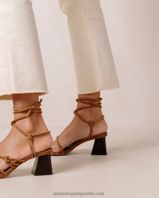 goldie - rjavi usnjeni sandali ženske Alohas 0D4R8241