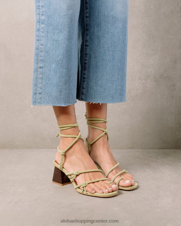 goldie - zeleni usnjeni sandali ženske Alohas 0D4R8244