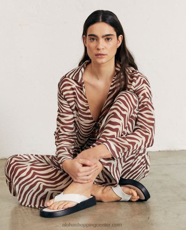 govorice - rjav in bel vrh ženske Alohas 0D4R81010