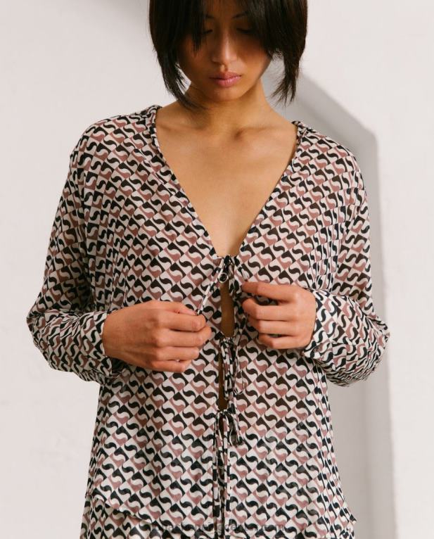 govorice - črni in rjavi vrh ženske Alohas 0D4R81009