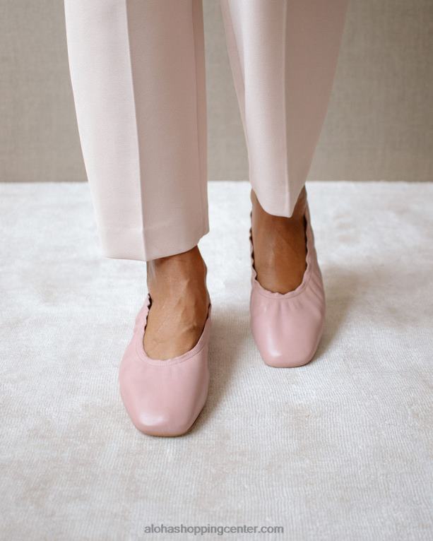 habibi - roza usnjene patike ženske Alohas 0D4R8525