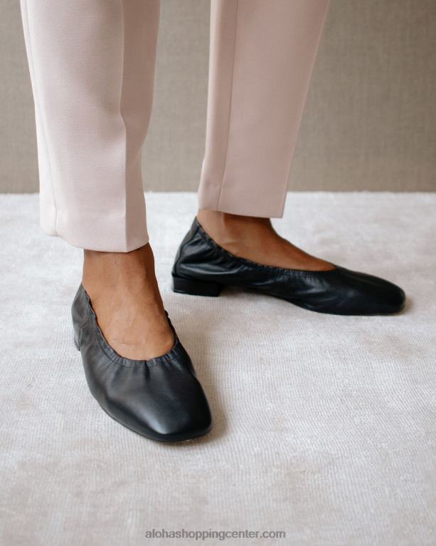 habibi - črne balerinke ženske Alohas 0D4R8526