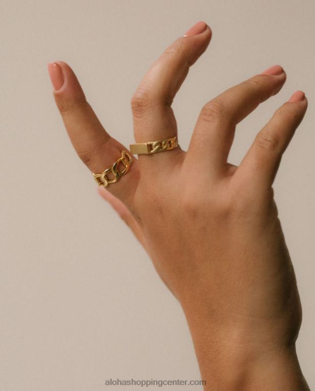 halcyon - zlat prstan ženske Alohas 0D4R81184