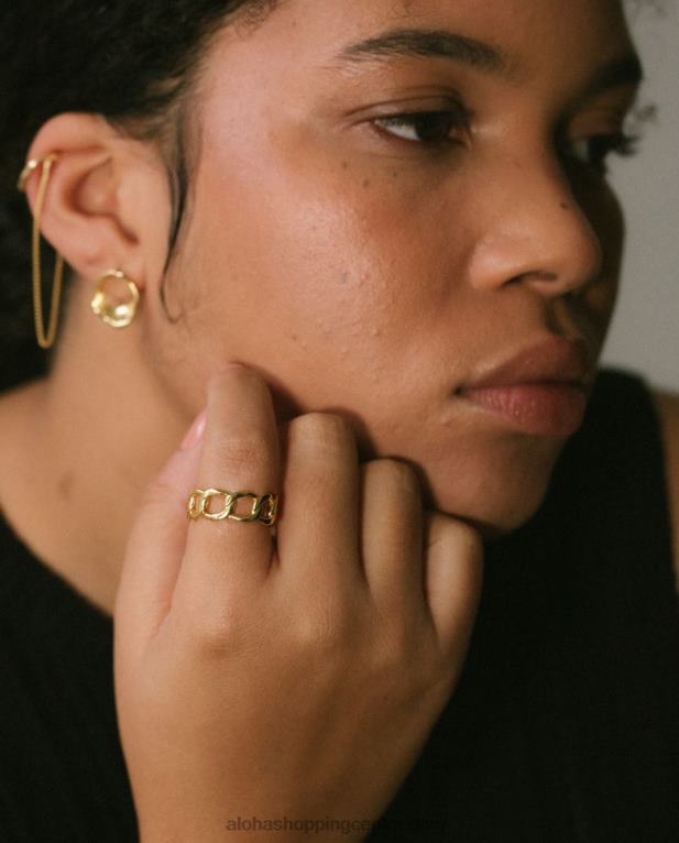 halcyon - zlat prstan ženske Alohas 0D4R81184