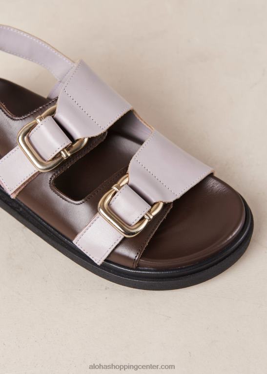 harper - rjavi in ​​vijolični usnjeni sandali ženske Alohas 0D4R815