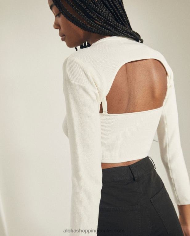 hustle - bel pleten top ženske Alohas 0D4R8805