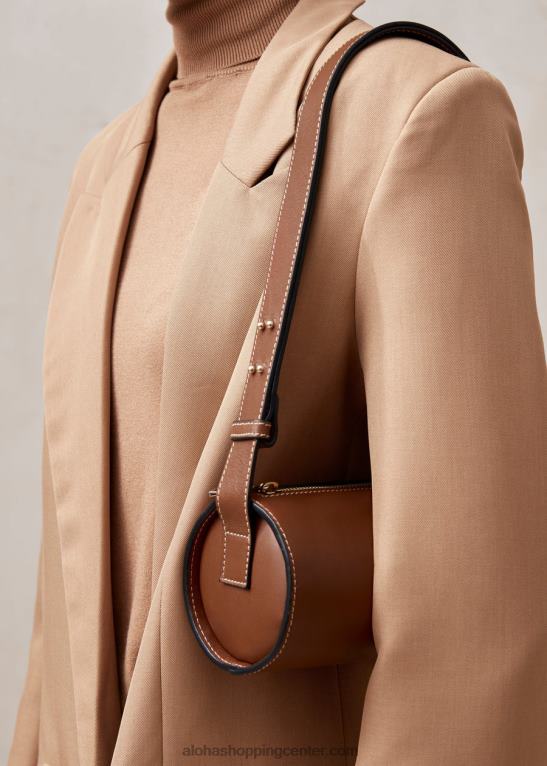 i - rjava usnjena torbica ženske Alohas 0D4R81142