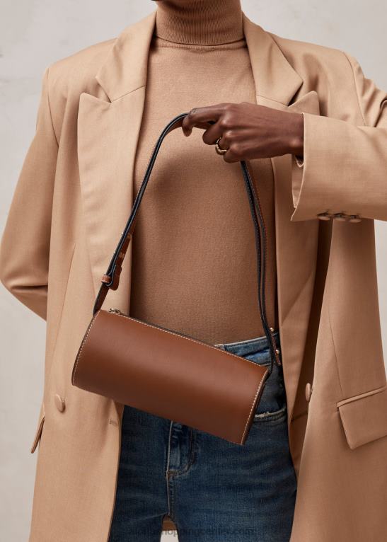 i - rjava usnjena torbica ženske Alohas 0D4R81142