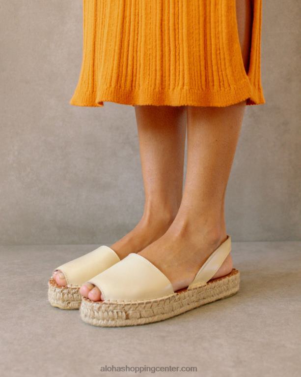 ibize - bele usnjene espadrile ženske Alohas 0D4R8410