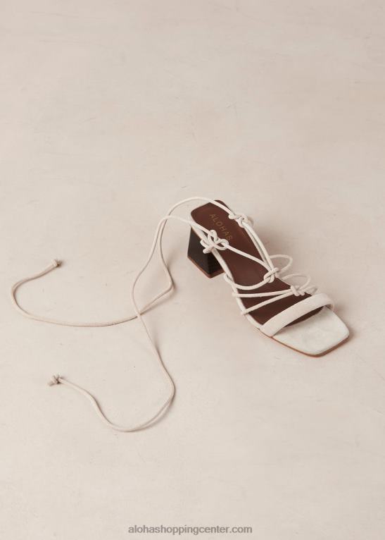 icicle - sandali iz bele semiša ženske Alohas 0D4R8320