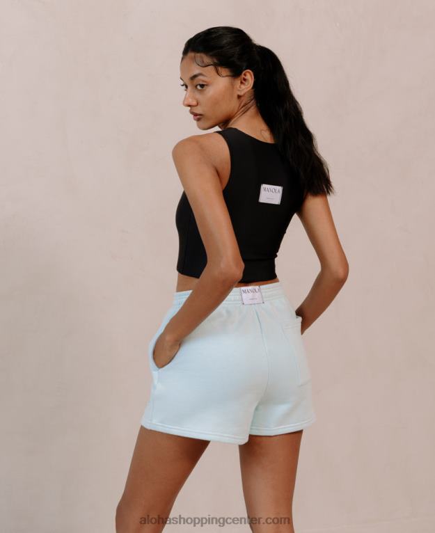 iconica - modre bombažne kratke hlače ženske Alohas 0D4R8979