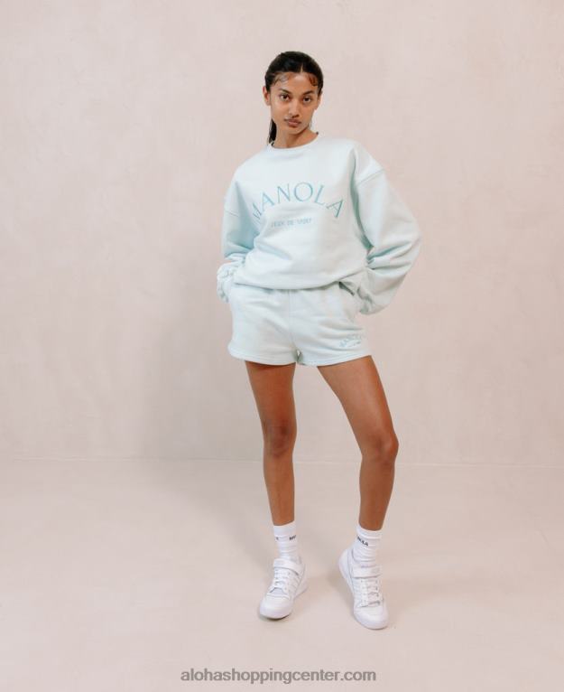 iconica - modre bombažne kratke hlače ženske Alohas 0D4R8979