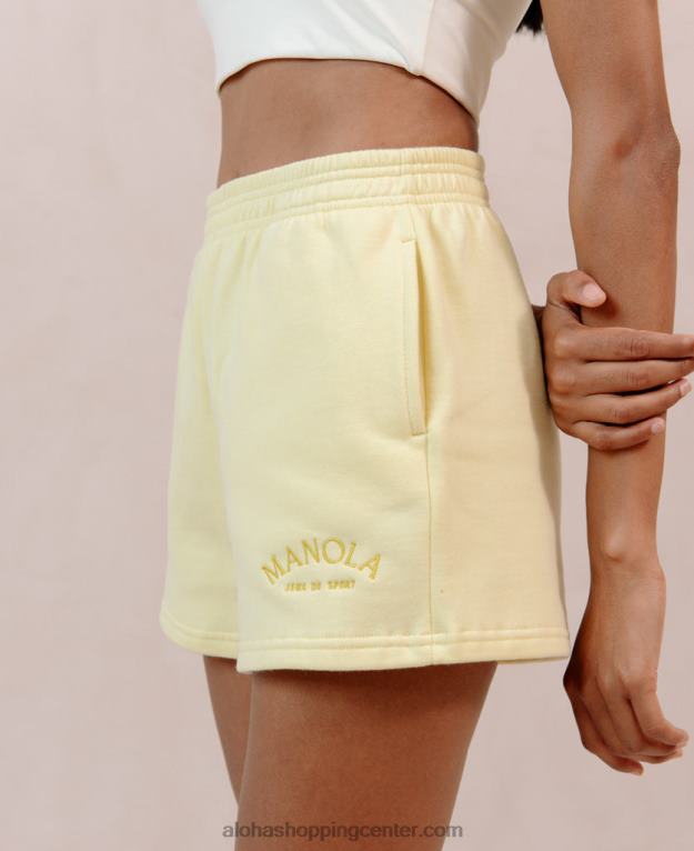 iconica - rumene bombažne kratke hlače ženske Alohas 0D4R8978