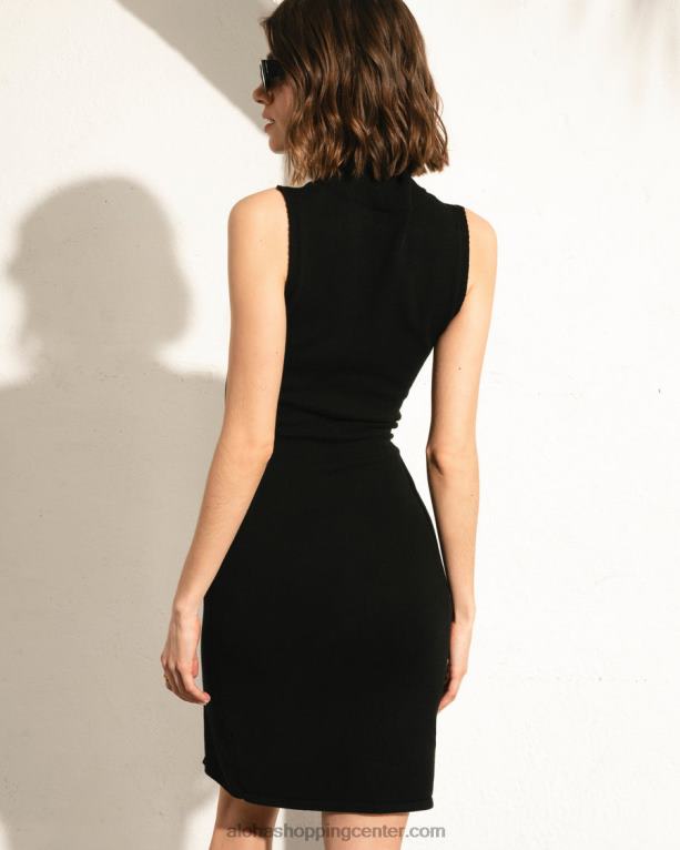 idol - črna pletena obleka ženske Alohas 0D4R8668