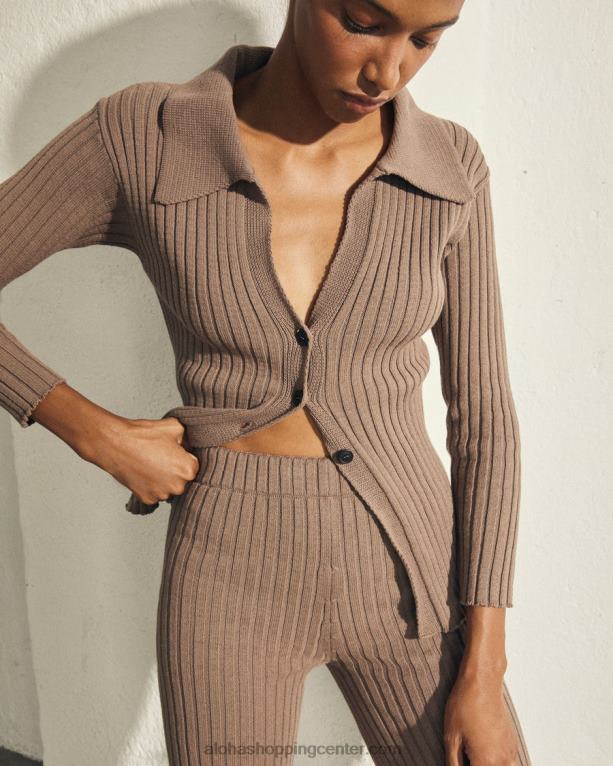 ikona - rjava pletena jopica ženske Alohas 0D4R8713