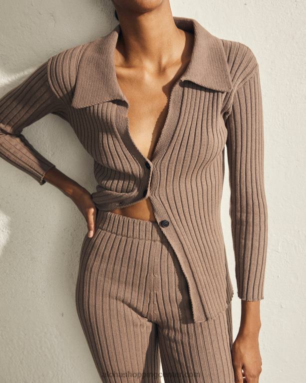 ikona - rjava pletena jopica ženske Alohas 0D4R8713