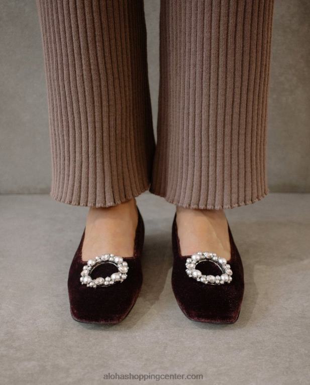 bella crystal - rjave usnjene hlače ženske Alohas 0D4R8520