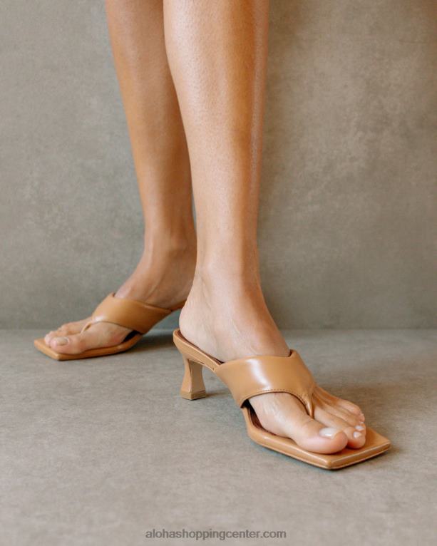 jolla - rjavi veganski usnjeni sandali ženske Alohas 0D4R8497