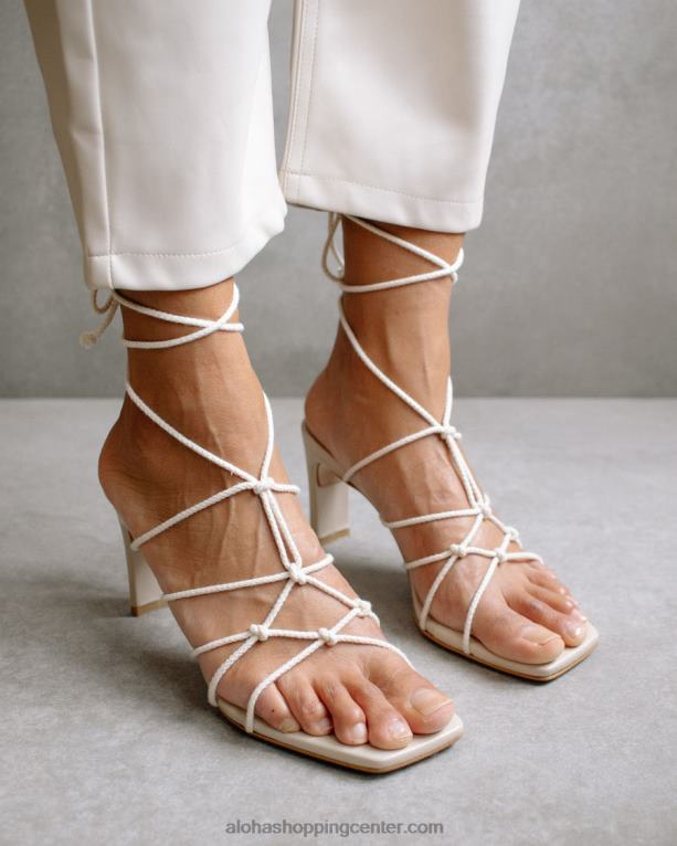 unikatni - beli sandali s peto ženske Alohas 0D4R8505