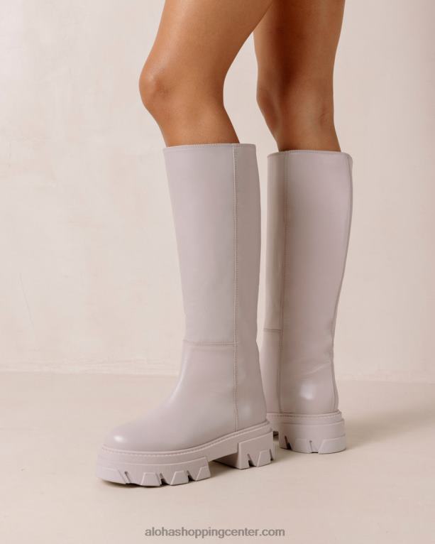 katiuska - vijolični usnjeni škornji ženske Alohas 0D4R8103