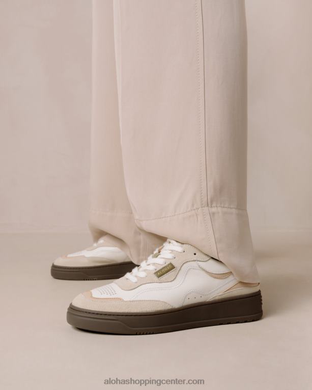 tb.87 vintage - bež in zelene usnjene superge ženske Alohas 0D4R865