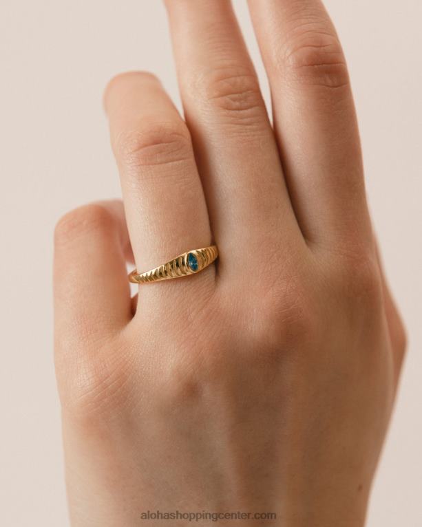 kurkuma - zlat in moder prstan ženske Alohas 0D4R81121