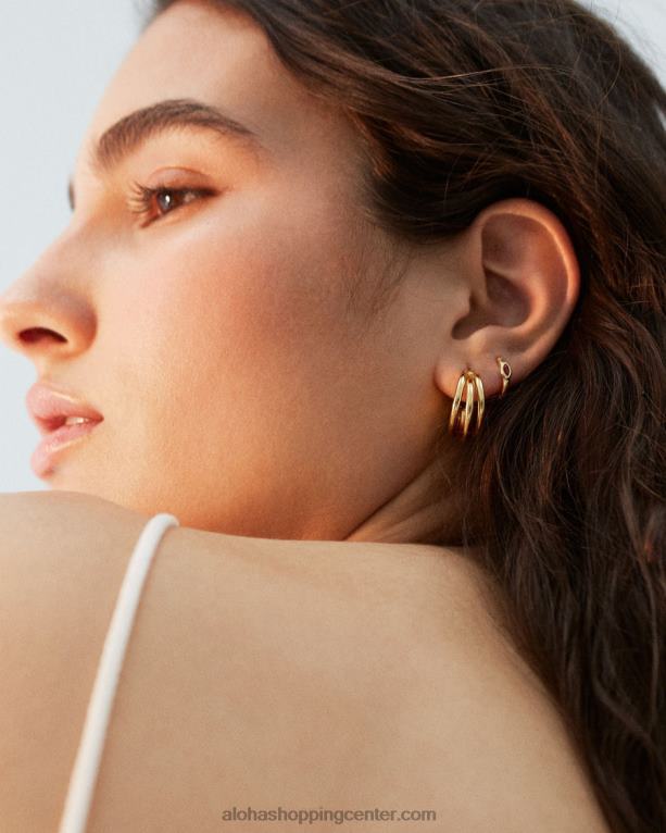 trilogija - zlati uhani ženske Alohas 0D4R81088