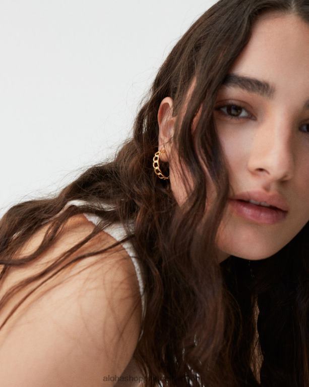 verižica velika - zlati uhani ženske Alohas 0D4R81095