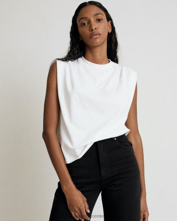 Chill - bel bombažni top ženske Alohas 0D4R8918