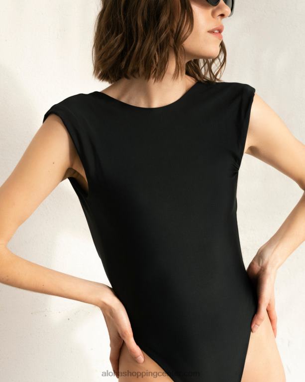 the cube - črne kopalke iz recikliranega najlona ženske Alohas 0D4R8709