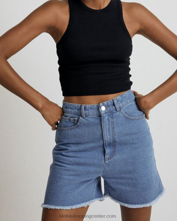 berry - modre denim kratke hlače ženske Alohas 0D4R8867
