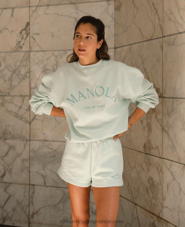 iconica - modre bombažne kratke hlače ženske Alohas 0D4R8979