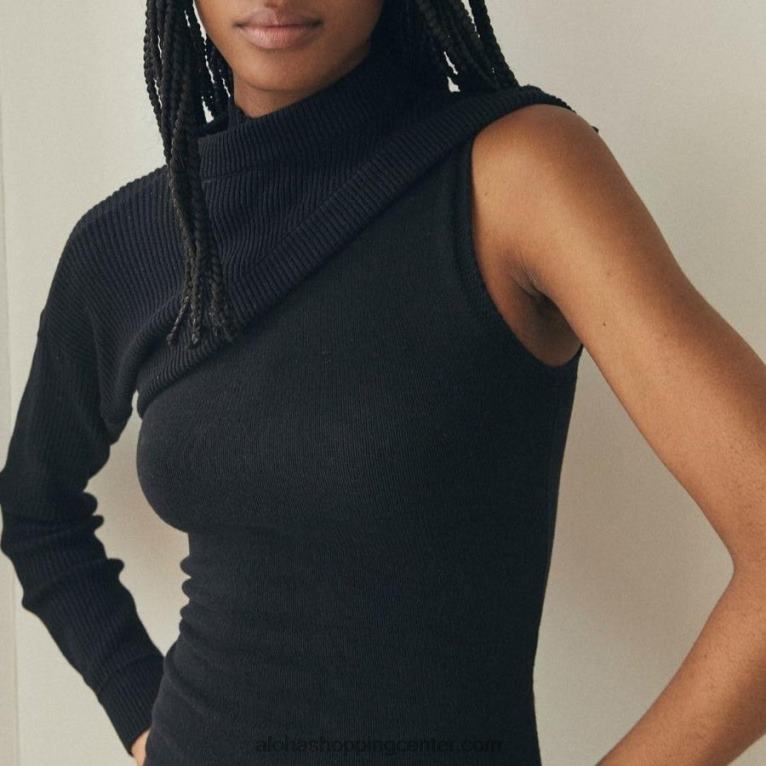 kreator - črn pleten top ženske Alohas 0D4R8876