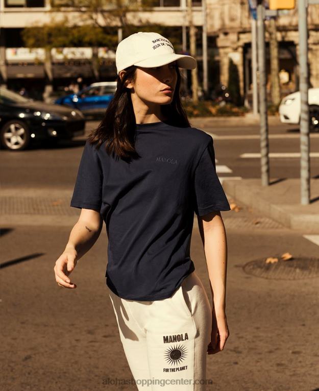 za planet - mornarsko modra majica ženske Alohas 0D4R8903