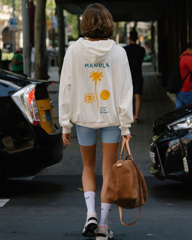 gabriela - bel pulover s kapuco ženske Alohas 0D4R8682