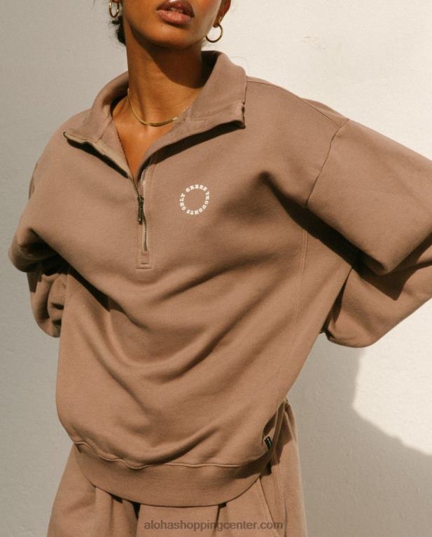 macchiato - rjav bombažni vrh ženske Alohas 0D4R8922