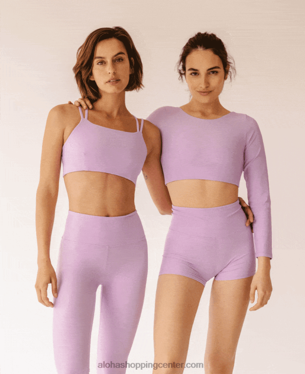 sredica - svetlo vijoličen econyl vrh ženske Alohas 0D4R8761