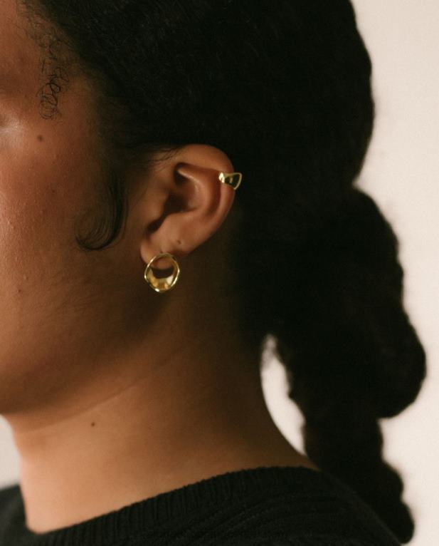 ineffable - zlate ušesne manšete ženske Alohas 0D4R81200